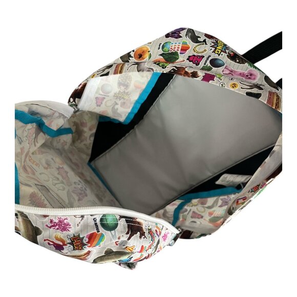 JanSport SuperBreak Backpack – Emoji Sticker Print – 15x13x9x5 - Picture 6 of 8